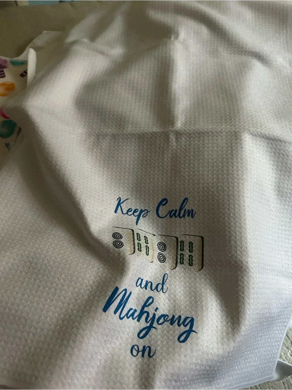 Keep Calm and Mahjong On Kitchen Towel, New
